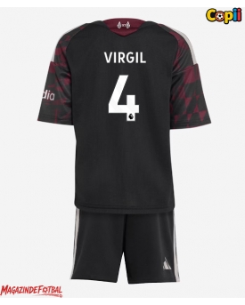 Liverpool Virgil van Dijk #4 Echipament de Fotbal Replică 2026-27 Copii Treilea (+ Șorturi)
